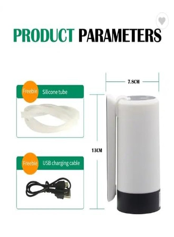Adaamya أداميا® - مضخة موزع مياه أوتوماتيكية لزجاجة مياه سعة 20 لترًا مع كابل شحن USB محمول (مصنوع من مواد غذائية، عبوة من قطعة واحدة) - Image 5